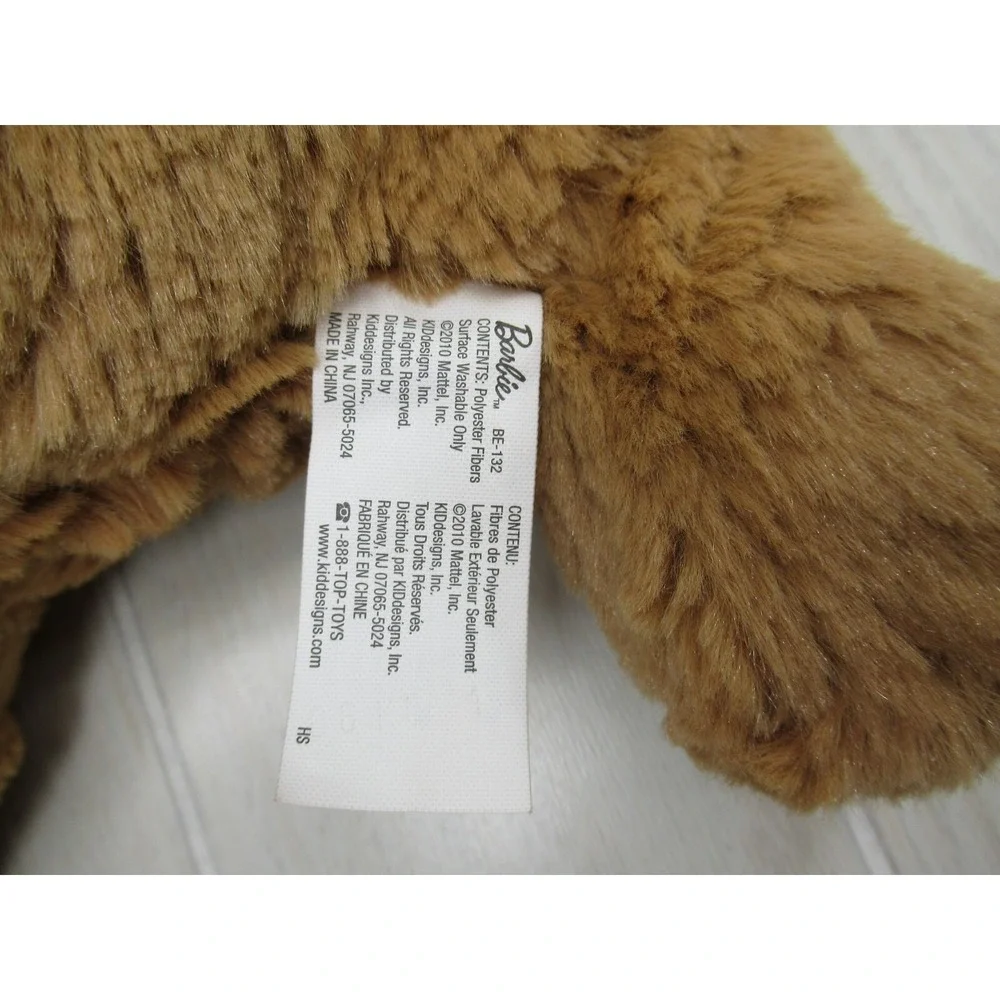 Barbie Plush 2010 very soft brown puppy‎ dog sounds